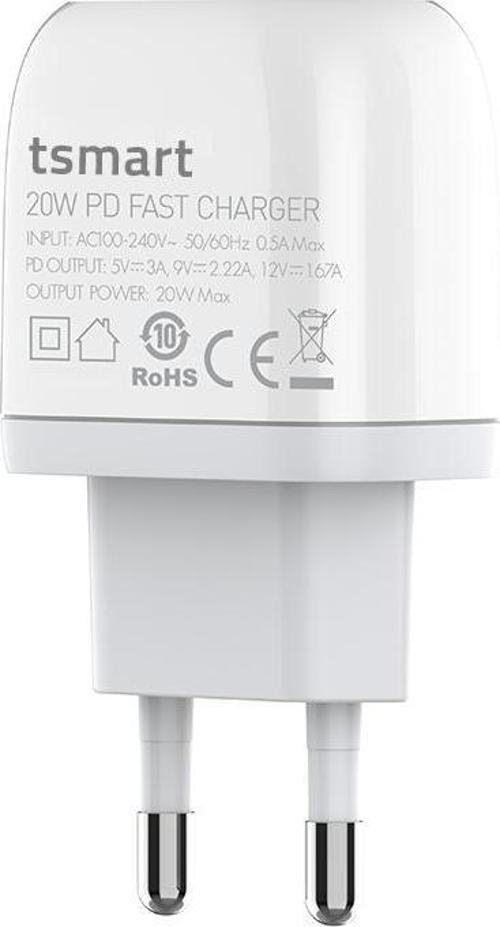 Type C PD 20W Seyahat Hızlı Şarj Cihazı TS-PDE20