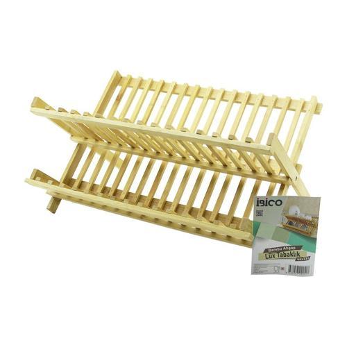 LÜX AHŞAP BAMBU BULAŞIK - TABAKLIK TEZGAH ÜSTÜ 46X33CM (5250)