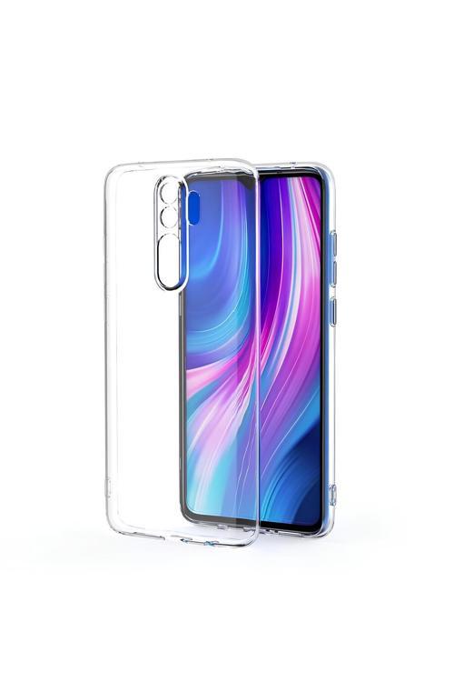 Xiaomi Redmi Note 8 Pro Uyumlu Renksiz Silikon Şeffaf Telefon Kılıfı
