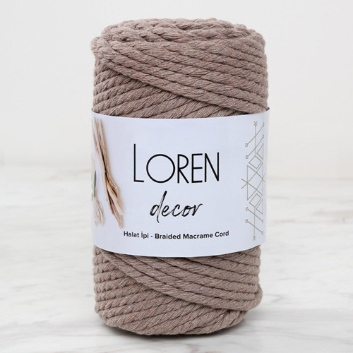 Loren Decor 3 Büküm Makrome İpi Vizon- L143