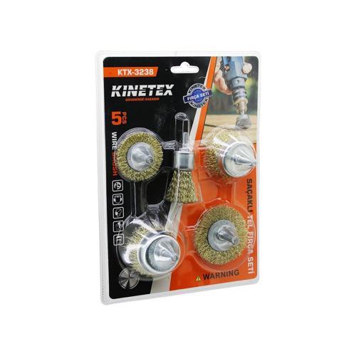 5PCS SAÇAKLI ÇELİK TEL - ÇANAK FIRÇA SETİ KTX-3238 (5250)