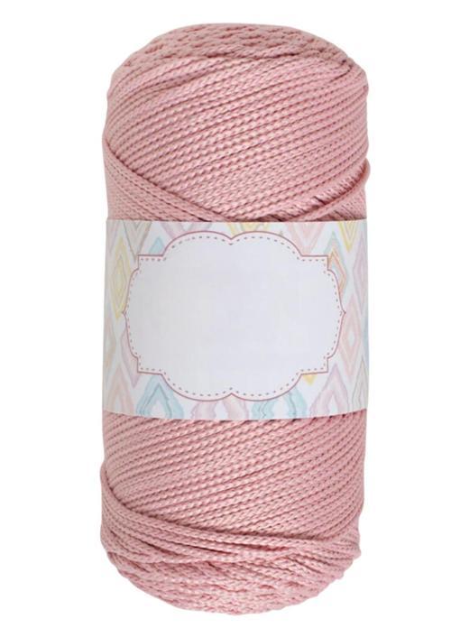 Makrome İpi 3mm Polyester Açık Pembe