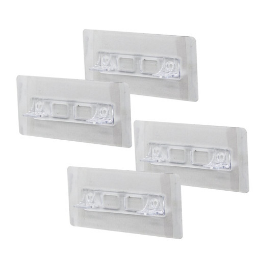 4PCSRAF AYAK APARATI ŞEFFAF PVC YAPIŞKANLI + VİDALANABİLİR 2X10CM (5250)