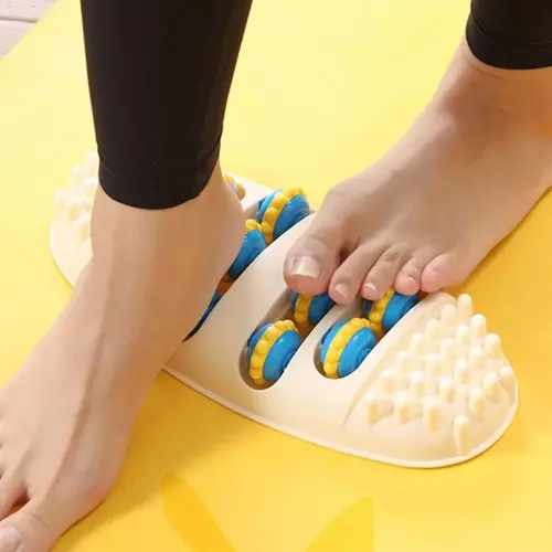 Masaj Mat Masaj Aleti 3D Shiatsu Rulo Ayak Masajı Rulo Ayak Rulo Tekerlek Akupunktur Noktası (5250)