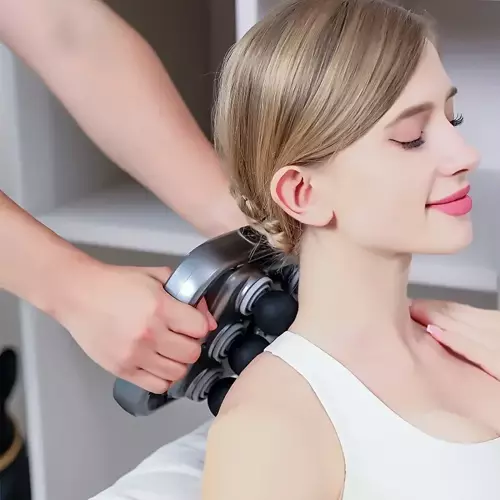 6 Başlıklı Şarjlı Isıtmalı Masaj Aleti (5250)