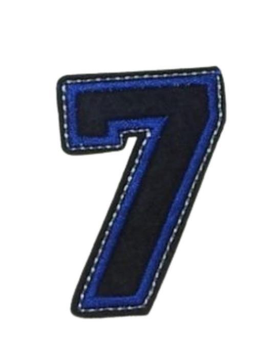 Aplike Ütü İle Yapışan 7  Rakamı  Arma 2x5 cm