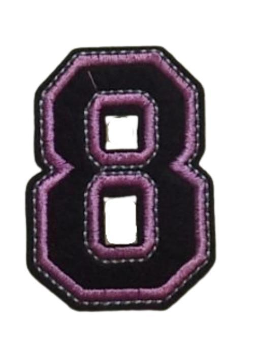 Aplike Ütü İle Yapışan 8  Rakamı  Arma 3x4 cm