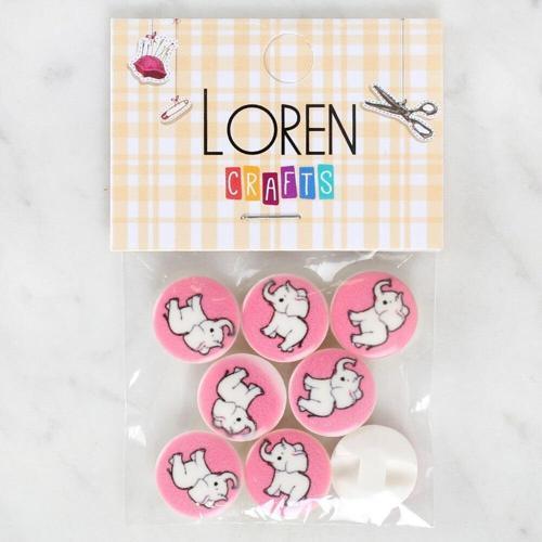 Loren Crafts 8'li Fil Düğme - 1041
