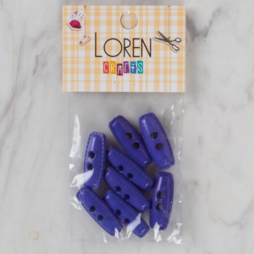 Loren Crafts saks mavi 8 li çoban düğmesi - 88