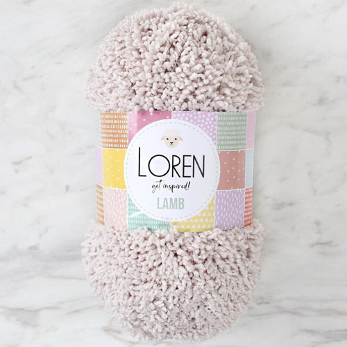 Loren Lamb Açık Bej El Örgü İpi - R055 - 34420