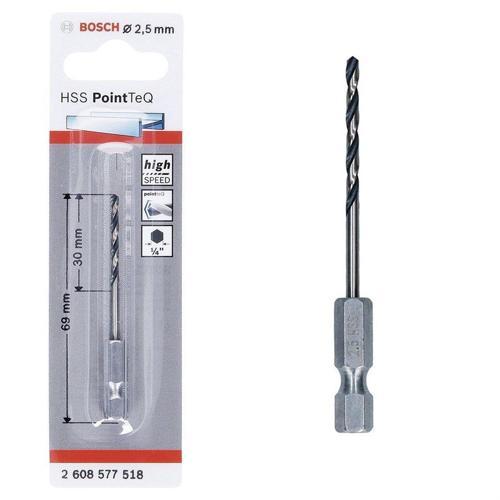 Bosch Pointteq Altıgen Şaftlı Hss Matkap Ucu 2,5 mm