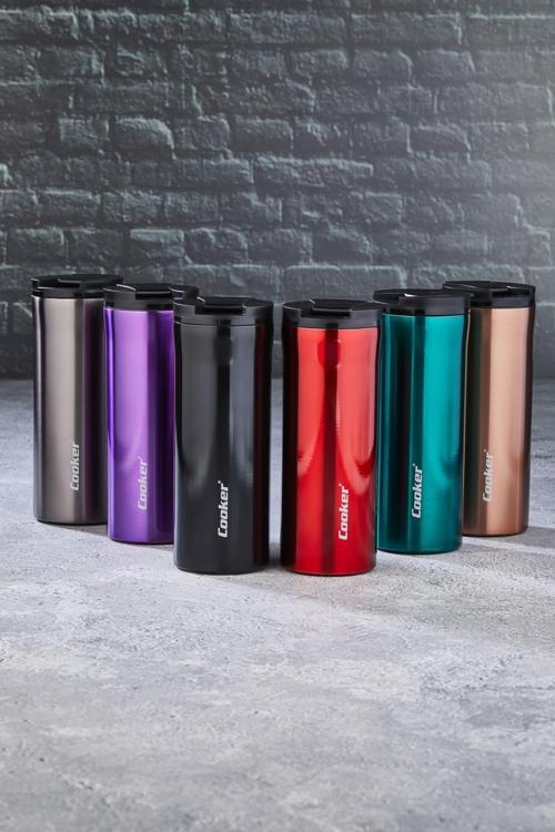 CKR-2041 400ML UZUN RENKLİ ÇELİK TERMOS BARDAK (5250)