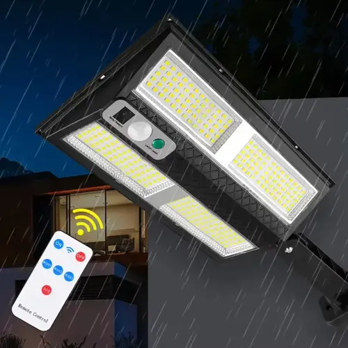 Hareket Sensörlü IP65 Güneş Enerjili LED Spot Kumandalı (5250)