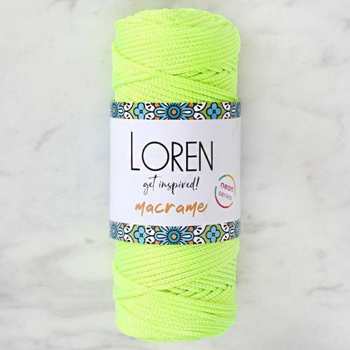 Loren Macrame Neon Sarı El Örgü İpi - L114