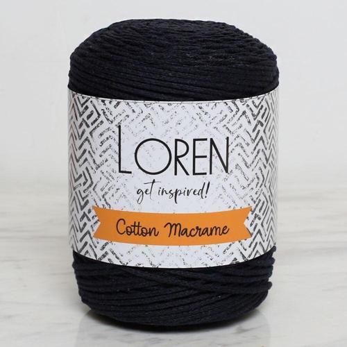 Loren Cotton Macrame Lacivert - R005 - 34361