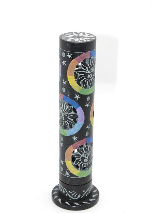 Obsidian Taşı İşlemeli Kule Tütsülük Model 3 