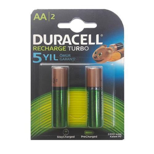 Duracell Şarj Edilebilir Kalem Pil 2'Lİ AA 2500 mAh