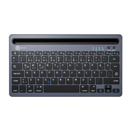 LENOVO LECOO BK100 Q Kablosuz Bluetoothlu Gri Klavye