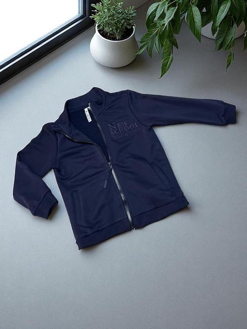 KLASİK FERMUARLI SWEATSHIRT LACİVERT