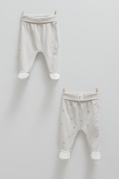 CUTE BEAR PATİKLİ İKİLİ PANTOLON - CARAMELL  - APE1465 - Gri - 0 - 1 Ay0 - 1 Ay - APE1465-G-0 - 1 Ay0 - 1 Ay Gri
