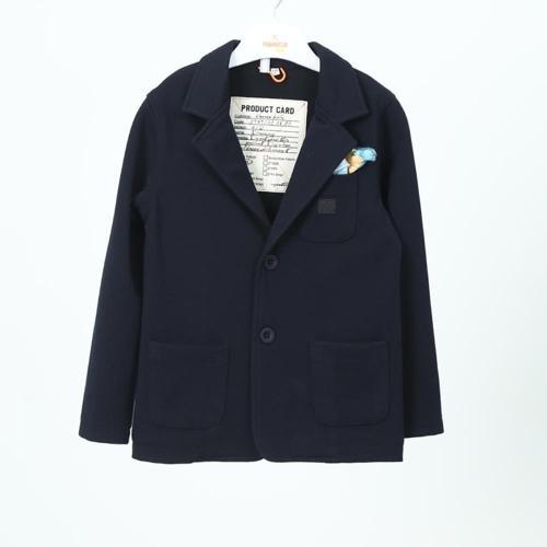 PİKE DOKUMA CEKET LACİVERT