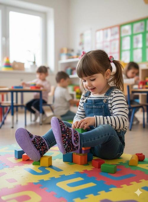 Yumuşak Pamuklu Kız Çocuk Pandufu Mor