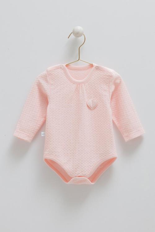 TINY LACE KALP DETAYLI ÇITÇITLI BODY  - CARAMELL  - BK1913 - Pembe - 1 - 3 Ay - BK1913-Pembe-1 - 3 Ay Pembe