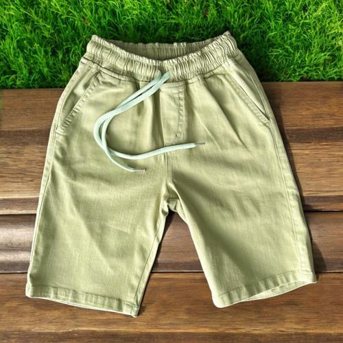 BEL LASTİKLİ KETEN KAPRİ Yeşil