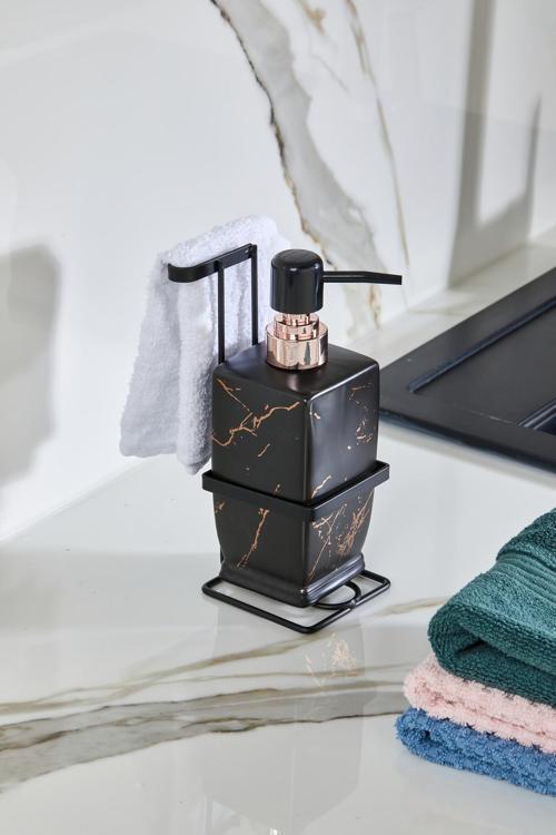 200 Ml Stoneware Havlulu Sıvı Sabunluk (Banyo-Mutfak Sabunluğu)