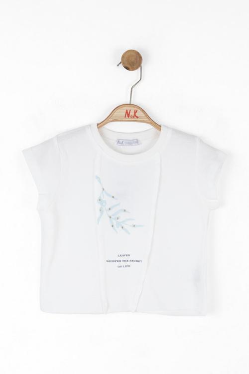 DİKİŞ DETAYLI BASKILI BODY Ekru