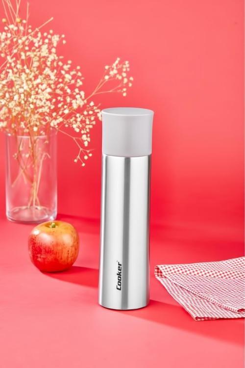 -Ckr-2057-0.50 Lt Paslanmaz Çelik Termos-Krem