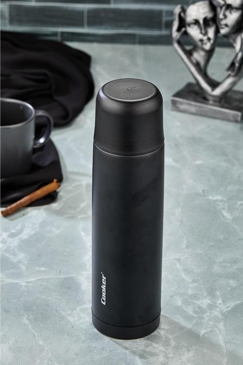 10 Adet Paslanmaz Çelik Black 750 Ml Kitchen Piknik Kamp Okul Servis Ve Ikram Su Meşrubat Çay Termos