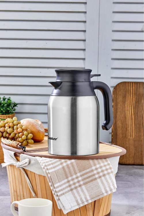 1,5 Litre Çift Kat Paslanmaz Çelik Termos ( Piknik Kamp Outdoor Ofis Otel Kafe Okul )