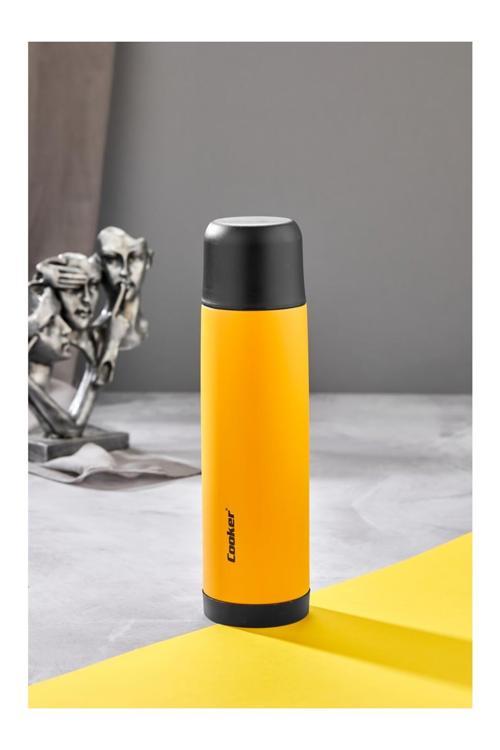 750Ml Çift Kat Paslanmaz Çelik Termos – Sızdırmaz, Çift Kapak Sistemi, 12 Saat Sıcak 24 Saat Soğuk