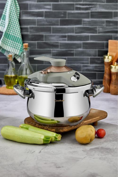5 Lt. Lüks Klipso Kapak Düdüklü Tencere