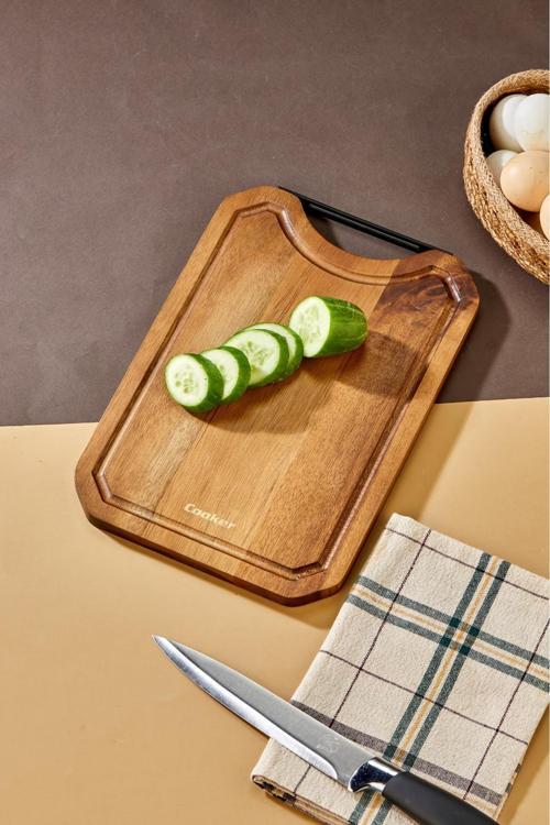 Lüx  30X22 Cm Akasya Ağacı Kesme Tahtası