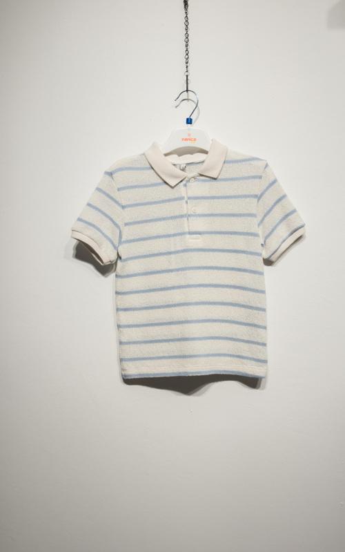 ÇİZGİLİ POLO YAKA TSHIRT Mavi