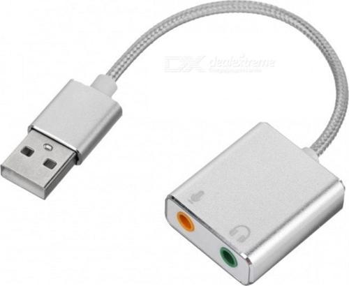 2in1 Usb Den Mikrofon Ve Kulaklık Çevirici 7.1 Dönüştürücü