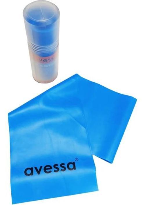 Tüpte Pilates Lastiği Yumuşak Direnç 0,45 mm Mavi