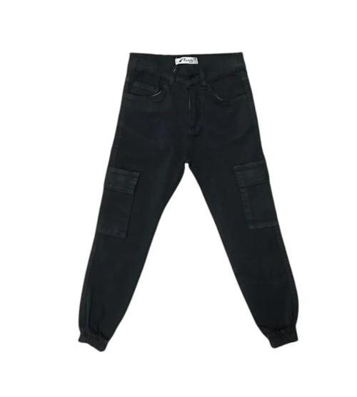 KARGO CEPLİ GABARDİN PANTOLON Siyah