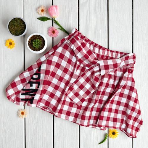 ASİMETRİK KESİM EKOSE ETEK KIRMIZI