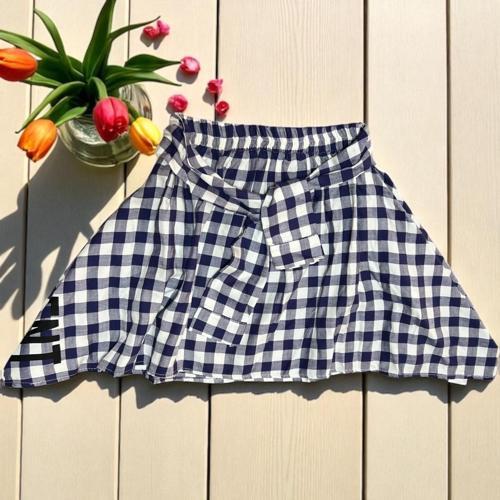 ASİMETRİK KESİM EKOSE ETEK İndigo