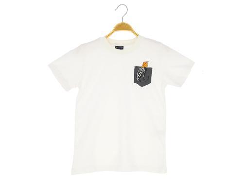 CEP BASKILI 36/1 SÜPREM ERKEK TSHİRT Ekru