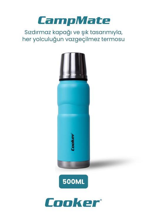 500 Ml Çift Kat Sızdırmaz Paslanmaz Çelik Termos – 12 Saat Sıcak, 24 Saat Soğuk Koruma