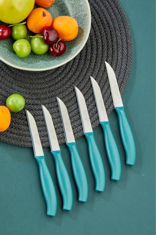 6 Lı Lüx Paslanmaz Çelik Sebze Ve Meyve Bıçağı