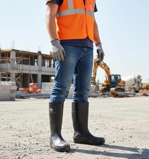 Boots Poliüretan Soğuğa Dayanıklı Kısa Siyah Çizme