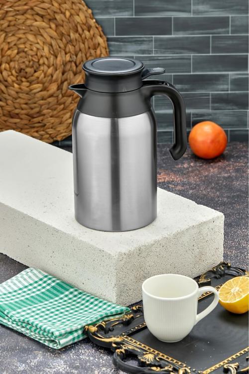 2 Litre Çift Kat Paslanmaz Çelik Termos Ckr2088 ( Piknik Kamp Outdoor Ofis Otel Kafe Okul )