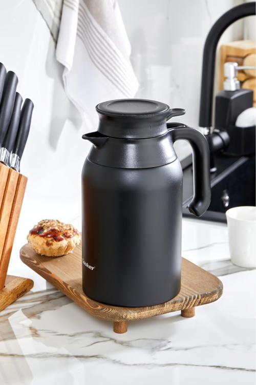 2 Litre Çift Kat Renkli Paslanmaz Çelik Termos ( Piknik Kamp Outdoor Ofis Otel Kafe Okul )