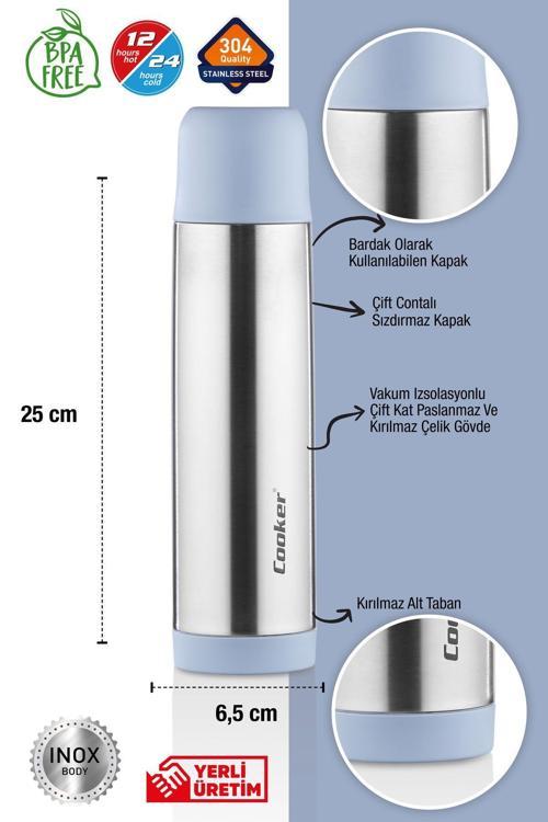 Lüx Özel Üretim 500 Ml Çelik Termos