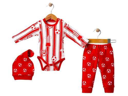 BODY ÜÇLÜ MİLLİ TAKIM TARAFTAR SET KIRMIZI